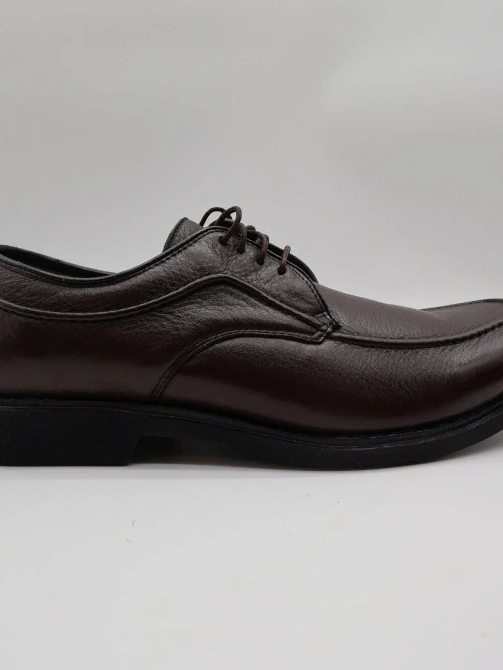 Hush Puppies Tribute Oxford Mens 10.5 Dark Brown Leather Dress Shoes